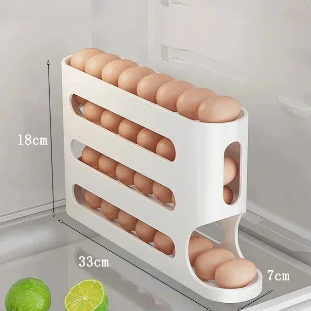 🥚 Dispensador de Huevos Deslizante de 4 Niveles