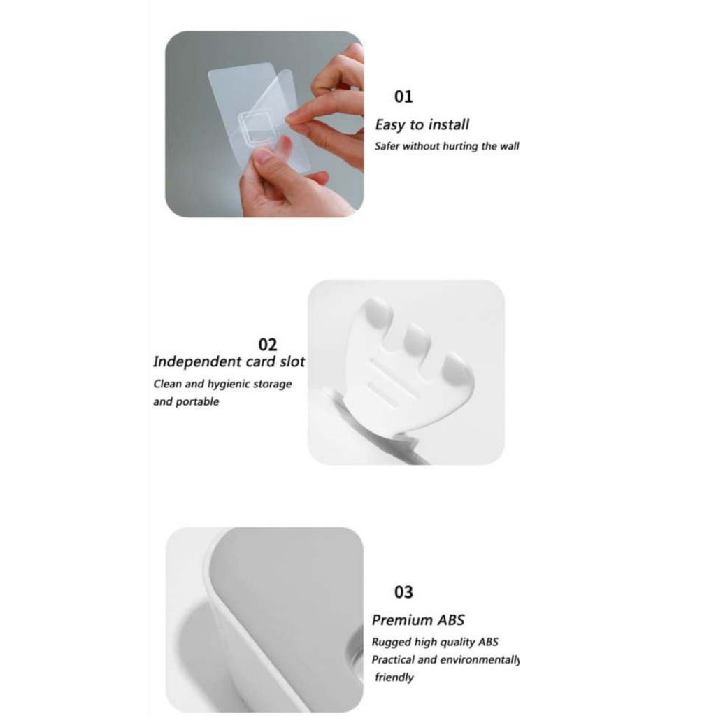 Dispensador de pasta dental con Dos Vaso