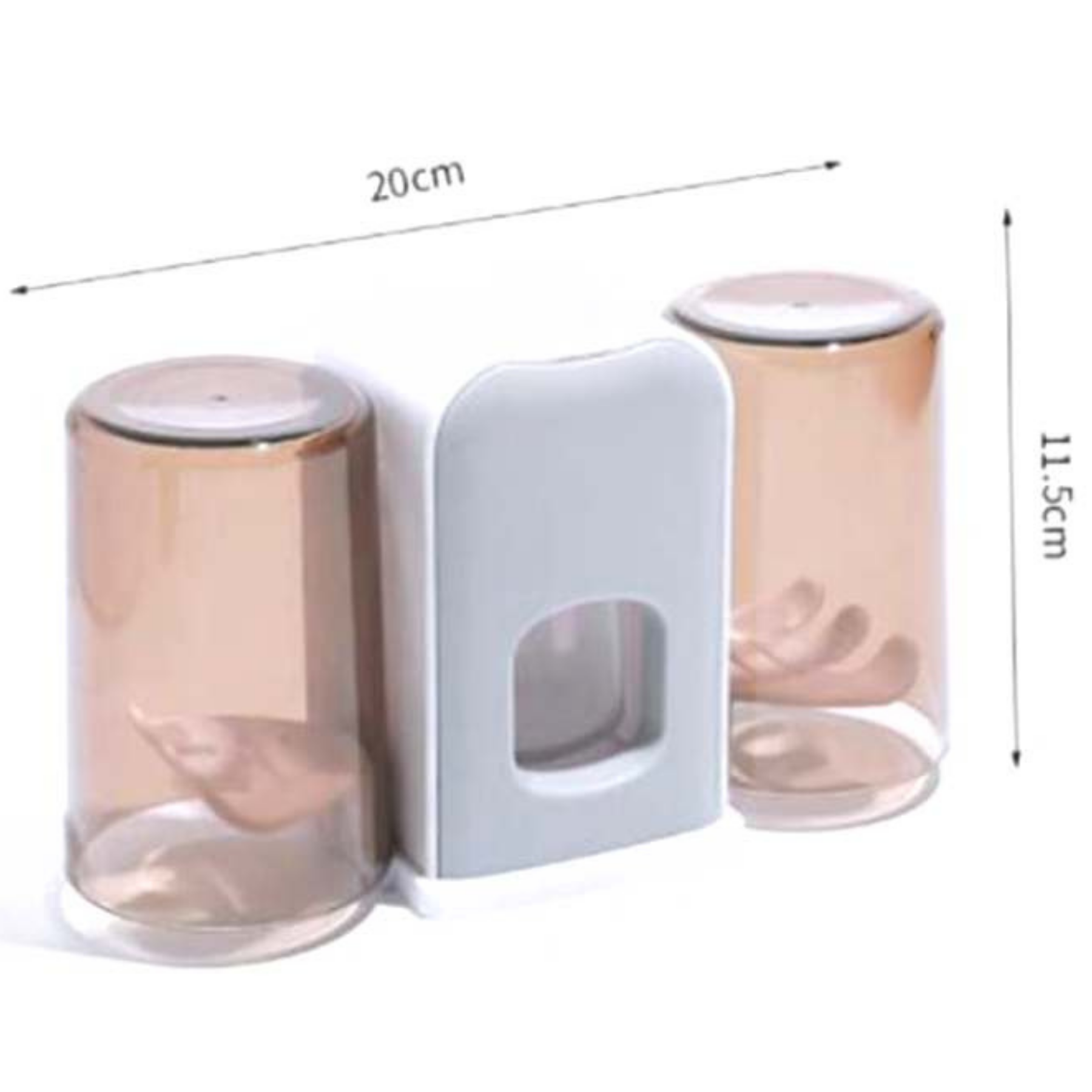 Dispensador de pasta dental con Dos Vaso