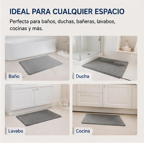 Alfombra felpa de baño